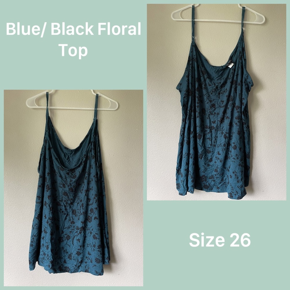 Torrid Teal Swing Tank- Size 4X